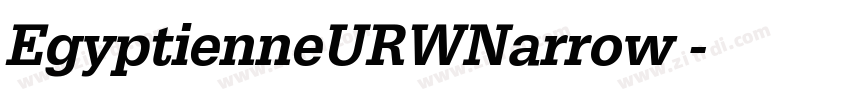 EgyptienneURWNarrow 字体转换